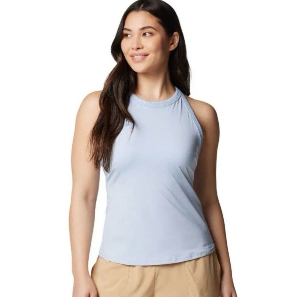 Columbia Light Blue Boundless Trek Support Built in Shelf Bra Tank Top Women